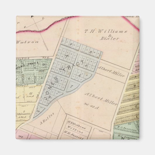 オークランド7付近 マグネット (正面)