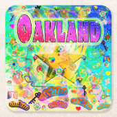 オークランド エポックアワーコースター スクエアペーパーコースター (正面)