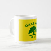 オークランド、カリフォルニア州旗 コーヒーマグカップ (正面左)
