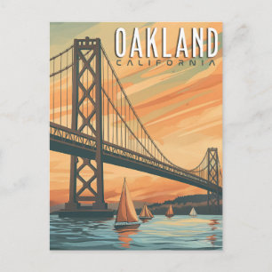 オークランド,カリフォルニア州 – ヴィンテージ旅行 ポストカード