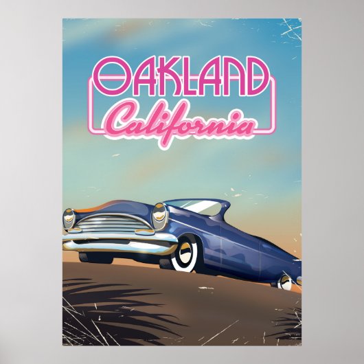 オークランド カリフォルニア トラベルポスター ポスター (正面)