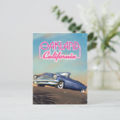 オークランド カリフォルニア トラベルポスター ポストカード (スタンド正面)