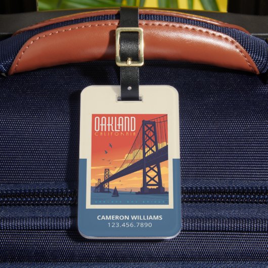 オークランド(カリフォルニア) ラゲッジタグ (正面インサイチュ2)