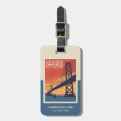 オークランド(カリフォルニア) ラゲッジタグ (正面縦)