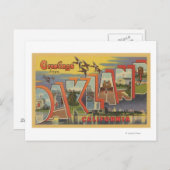 オークランド、カリフォルニア-大きい手紙場面 ポストカード (正面/裏面)