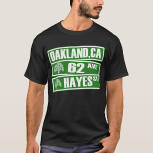 オークランド、カリフォルニア(第62 Ave、ヘイェズSt) Tシャツ