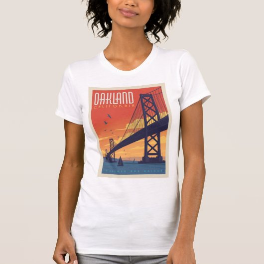 オークランド(カリフォルニア) Tシャツ (正面)