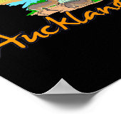 オークランド – ニュージーランド ポスター (角)