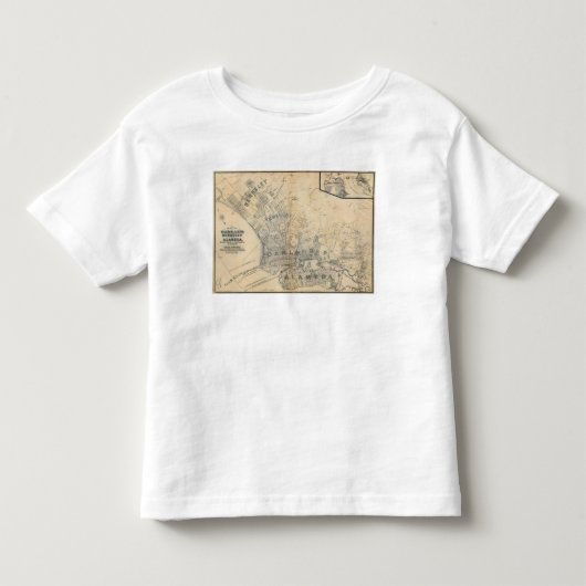 オークランド、バークレー、アラメダ トドラーTシャツ (正面)