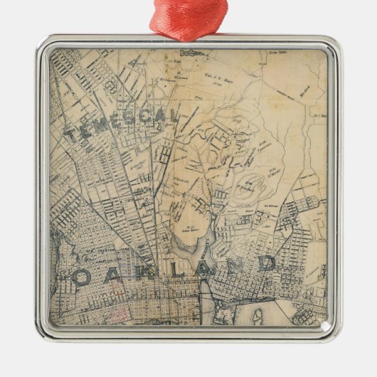オークランド,バークレー,アラメダ メタルオーナメント (正面)