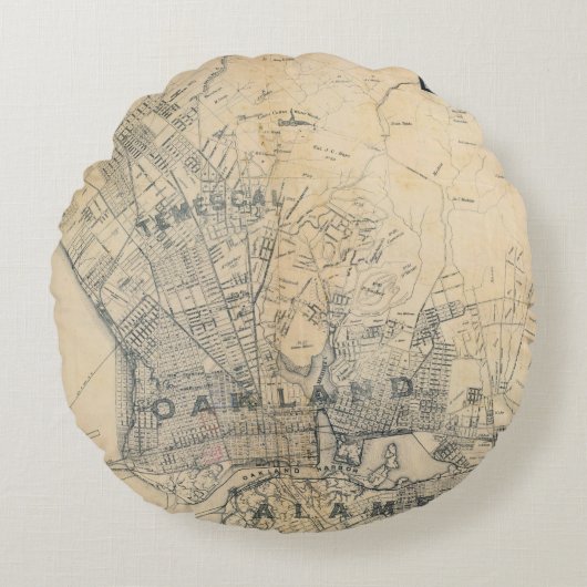 オークランド、バークレー、アラメダ ラウンドクッション (正面)