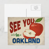 オークランドCalifornia Apple – ヴィンテージ・トラベル ポストカード (正面/裏面)