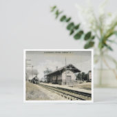 オークランドNJ鉄道駅1910年代 ポストカード (スタンド正面)