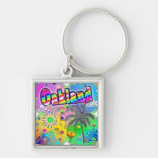 オークランドQuadroシーズンズキーチェーン キーホルダー (正面)