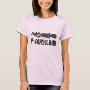オークランドSklineニュージーランドのヴィンテージレディースワイシャツ Tシャツ