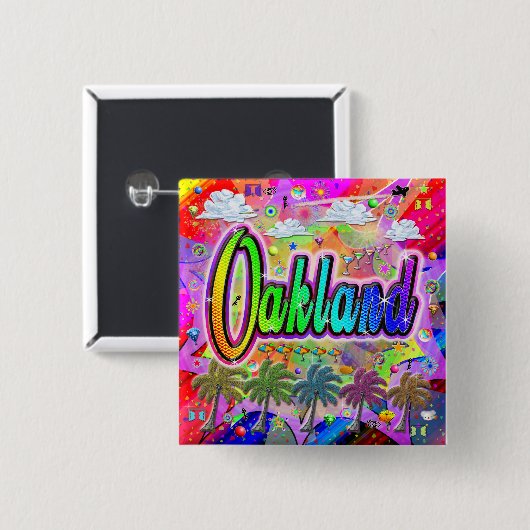 オークランドVistaボ表現タン 缶バッジ (正面&裏面)