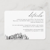 オークラン結婚ズホテルルームブロック詳細 エンクロージャーカード (正面)