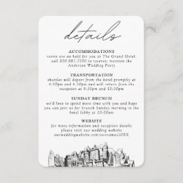 オークラン結婚ズ垂直詳細 エンクロージャーカード