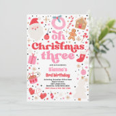 オークリスマススリークリスマス3rd誕生日パーティー 招待状 (スタンド正面)