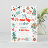オークリスマススリークリスマス3rd誕生日パーティー 招待状 (スタンド正面)