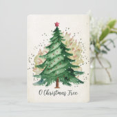 オークリスマスツリービンテージ シーズンカード (スタンド正面)