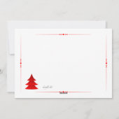 オークリスマスツリーフォトホリデーカード シーズンカード (裏面)