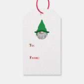 オークリスマスツリーホットチョコパーソナライズされたラ ギフトタグ (裏面)