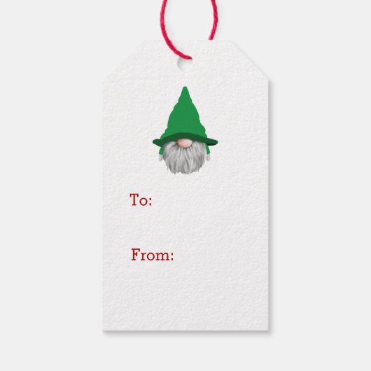 オークリスマスツリーホットチョコパーソナライズされたラ ギフトタグ (裏面)