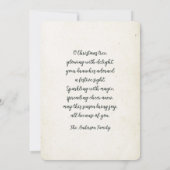 オークリスマスツリー ヴィンテージ シーズンカード (裏面)