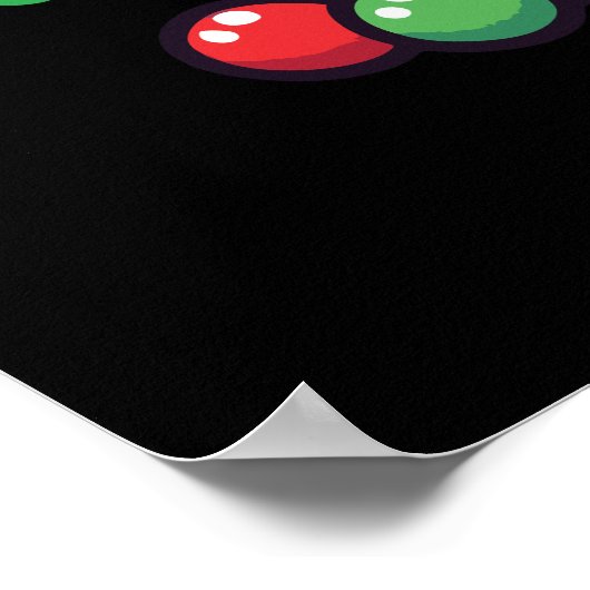 オークリスマスティーおもしろい- Bobaホリデーバブルティー ポスター (角)