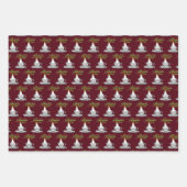 オークリスマスティー – ティー恋人クリスマスホリデー ラッピングペーパーシート (正面2)