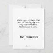 オークリスマストリートフラットクリスマスカード シーズンカード (裏面)