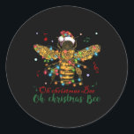オークリスマスビー | Oh Christmas Bee ラウンドシール<br><div class="desc">オークリスマスビー | Oh Christmas Bee</div>