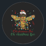 オークリスマスビー | Oh Christmas Bee ラウンドシール<br><div class="desc">オークリスマスビー | Oh Christmas Bee</div>
