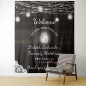 オークリッジウ素朴ッド&メイソンジャース結婚の歓迎 タペストリー (インサイチュ)