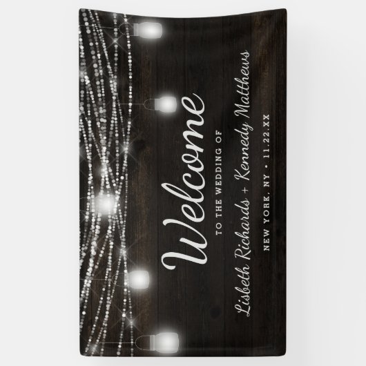 オークリッジウ素朴ッド&メイソンジャース結婚の歓迎 横断幕 (縦)