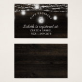 オークリッジシ素朴ャワーギフトレジストリ挿入カード (正面&裏面)