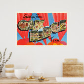 オークリッジテネシーTNオールドヴィンテージ旅行土産 ポスター (キッチン)