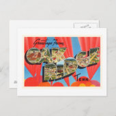 オークリッジテネシーTNオールドヴィンテージ旅行土産 ポストカード (正面/裏面)