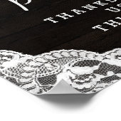 オークリッジ素朴ウッドフォトブース結婚の看板 ポスター (角)