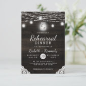 オークリッジ素朴ウッド結婚のリハーサルディナー 招待状 (スタンド正面)
