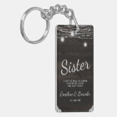 オークリッジ素朴ダークウッドザシスター引用文 キーホルダー (正面左)
