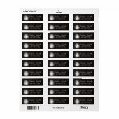 オークリッジ素朴ダークウッド結婚ズ差出人住所 ラベル (フルシート)