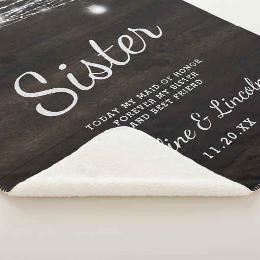 オークリッジ素朴トゥザシスターハートフェルト引用文 シェルパブランケット (3/4)