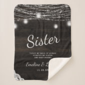 オークリッジ素朴トゥザシスターハートフェルト引用文 シェルパブランケット (正面)