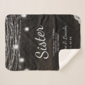 オークリッジ素朴トゥザシスターハートフェルト引用文 シェルパブランケット (正面(横))