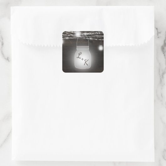 オークリッジ素朴メイスンジャール結婚モノグラム スクエアシール (バッグ)