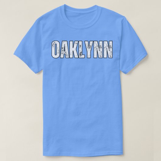 オークリンネームギフト誕生日ホリデーアニバーサリー Tシャツ (デザイン正面)