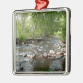 オークリークとマラードダックスの自然写真 メタルオーナメント (左)