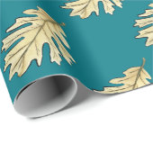 オークリーフの水彩 ラッピングペーパー (ロールコーナー)